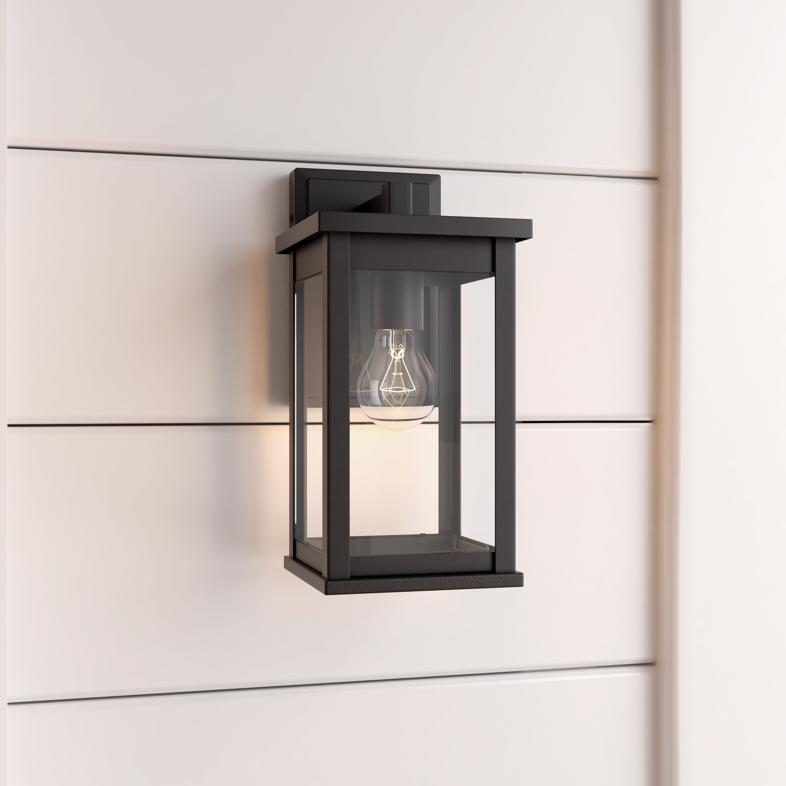 Bowton 1 Light 11.38 inch Powder Coated Black Outdoor Wall Sconce